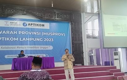 Musprov Aptikom Provinsi Lampung 2023, Dosen Prodi MTI IIB Darmajaya Sampaikan “Kolaborasi Menuju Akreditasi Unggul”